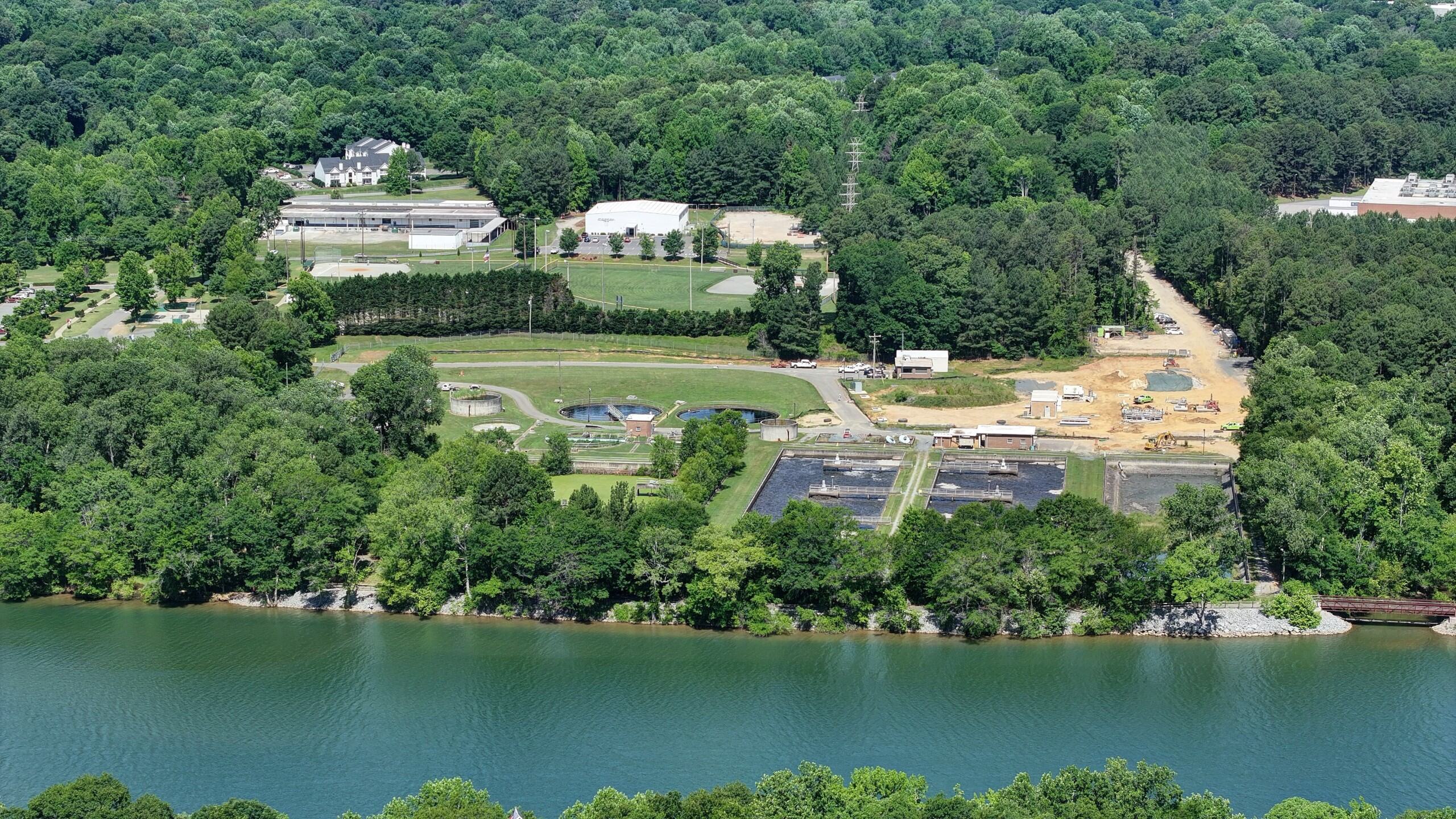 Mount Holly Pump Station across the Catawba River.