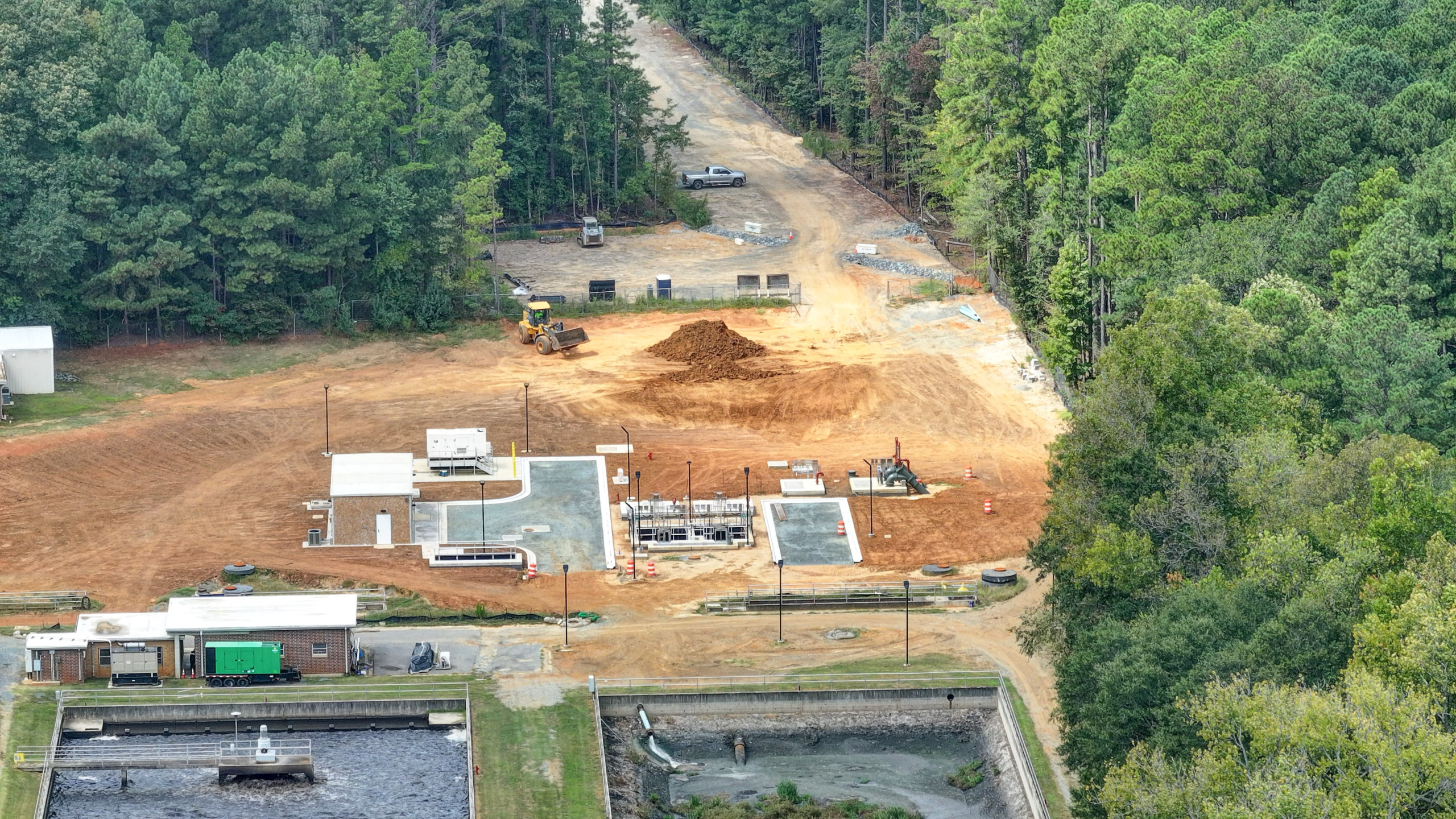 Mount Holly Pump Station construction.